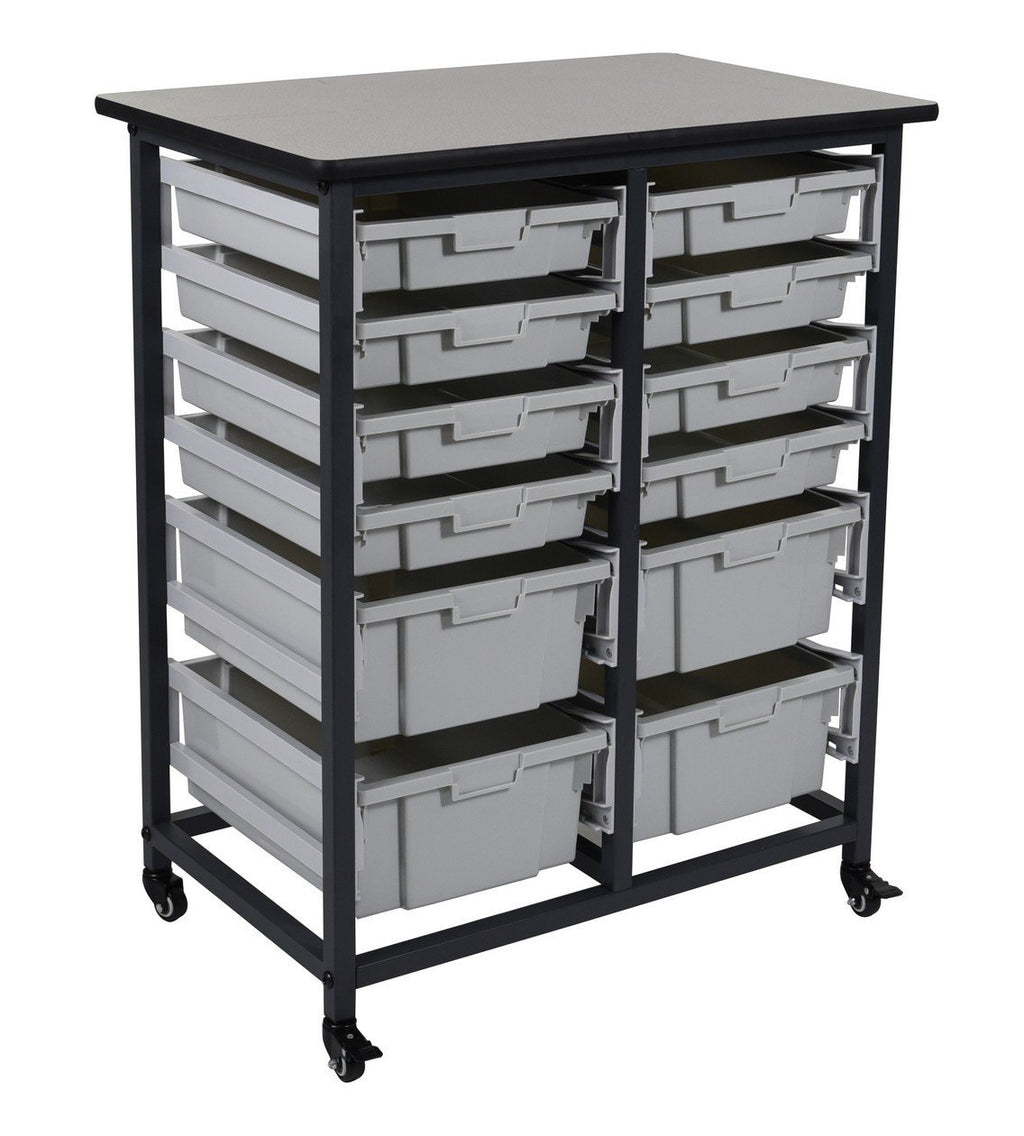 Luxor MBS-DR-8S4L Mobile Bin System - Double Row