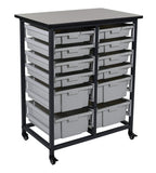 Luxor MBS-DR-8S4L Mobile Bin System - Double Row