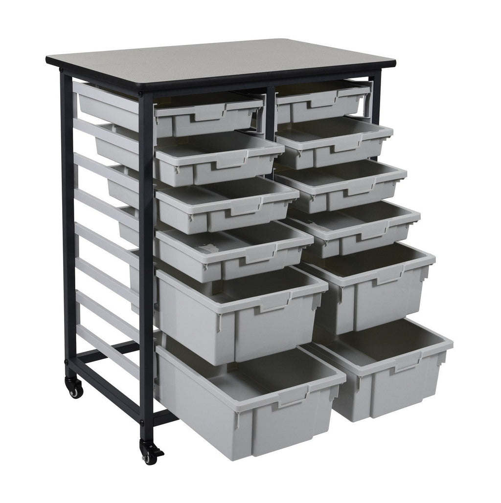 Luxor MBS-DR-8S4L Mobile Bin System - Double Row