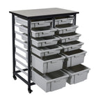 Luxor MBS-DR-8S4L Mobile Bin System - Double Row