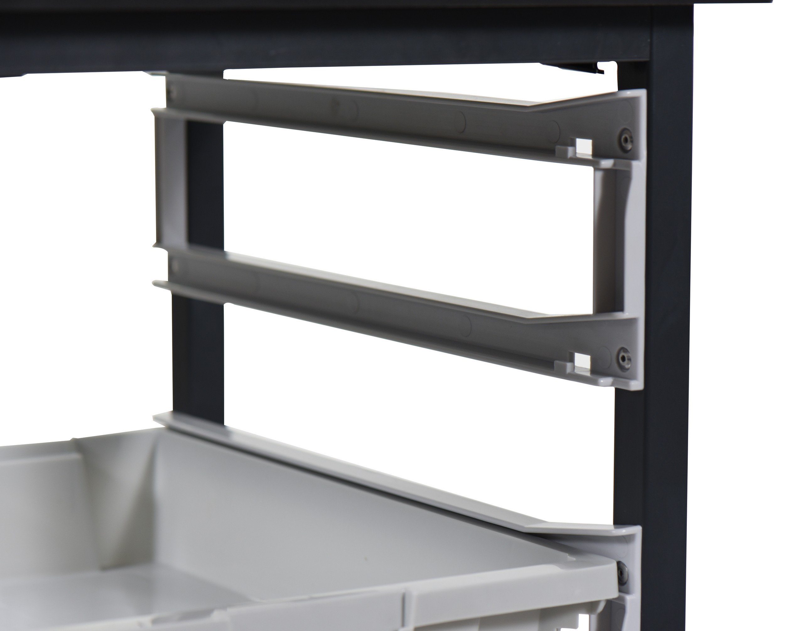 Luxor MBS-DR-8S4L Mobile Bin System - Double Row