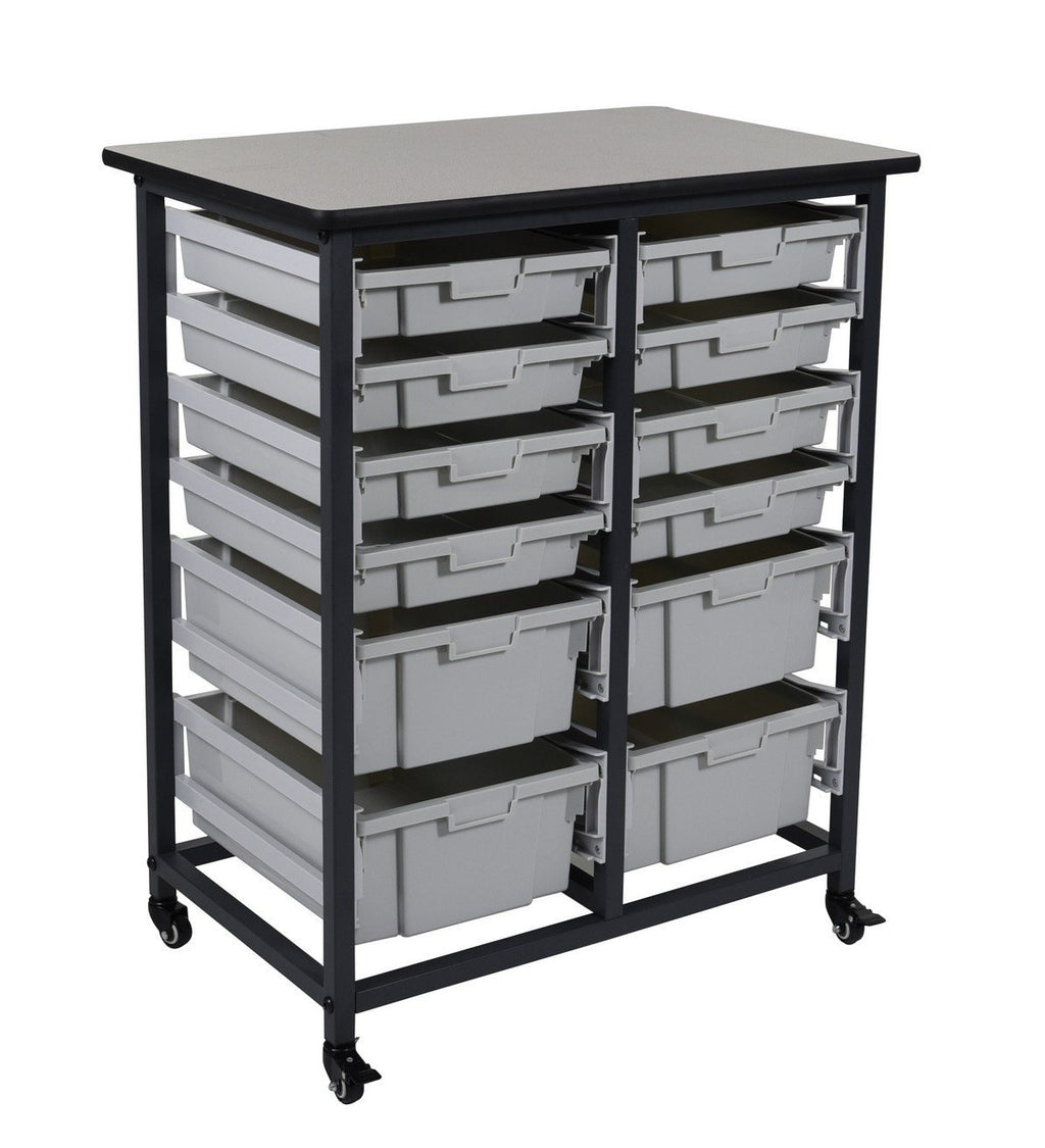 Luxor MBS-DR-8S4L Mobile Bin System - Double Row