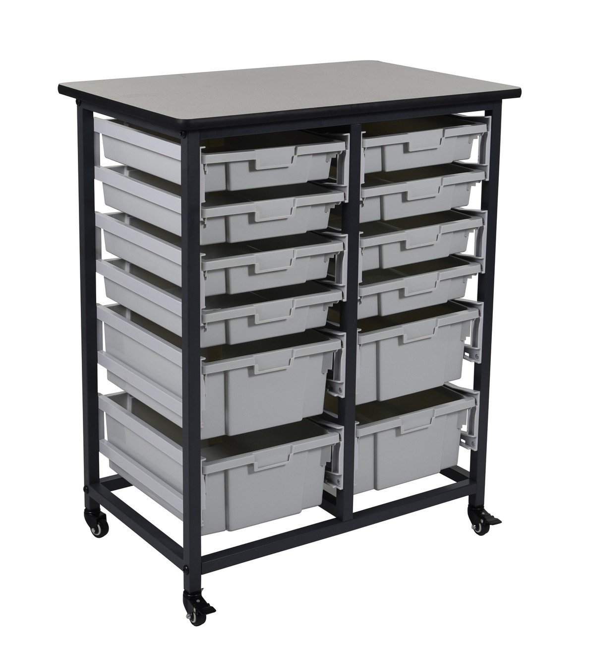 Luxor MBS-DR-8S4L Mobile Bin System - Double Row