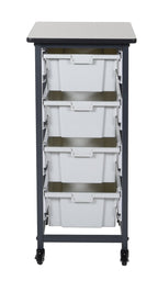 Luxor MBS-SR-4L Mobile Bin System - Single Row