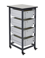 Luxor MBS-SR-4L Mobile Bin System - Single Row