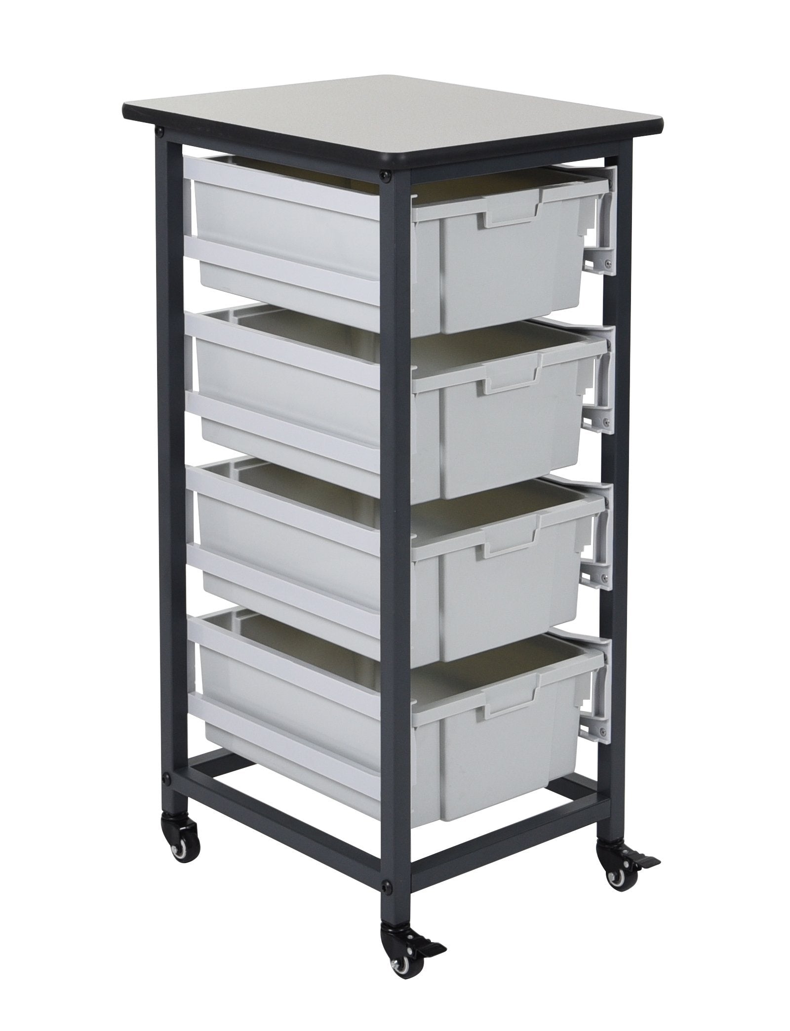 Luxor MBS-SR-4L Mobile Bin System - Single Row