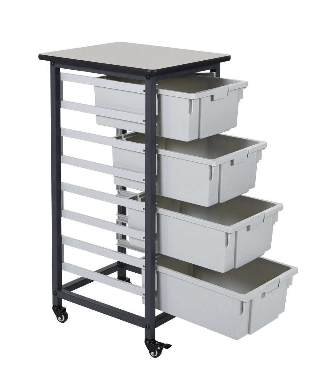 Luxor MBS-SR-4L Mobile Bin System - Single Row
