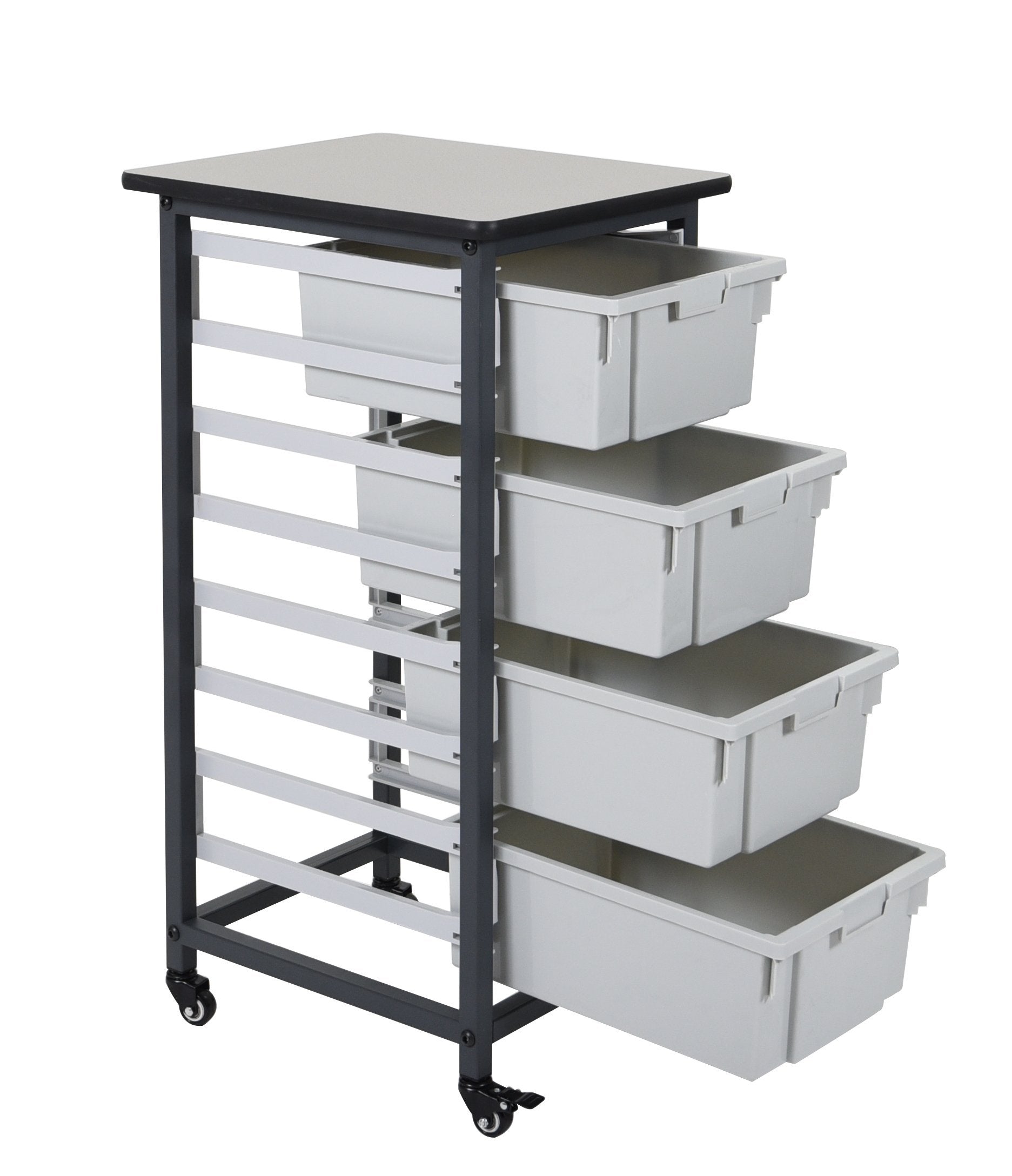 Luxor MBS-SR-4L Mobile Bin System - Single Row