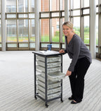 Luxor MBS-SR-8S Mobile Bin System - Single Row