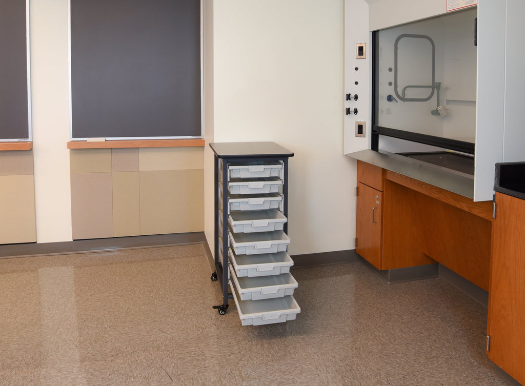 Luxor MBS-SR-8S Mobile Bin System - Single Row