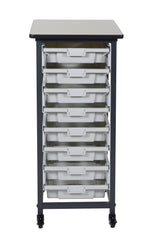 Luxor MBS-SR-8S Mobile Bin System - Single Row