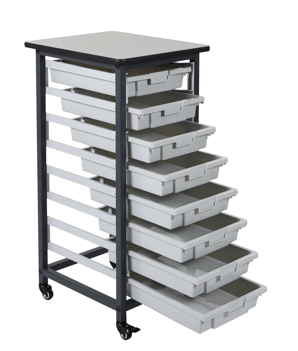 Luxor MBS-SR-8S Mobile Bin System - Single Row