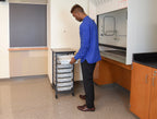 Luxor MBS-SR-8S Mobile Bin System - Single Row