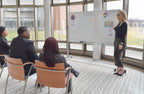 Luxor Reversible Magnetic Mobile 72x40 Whiteboard/