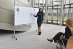 Luxor Reversible Magnetic Mobile 72x40 Whiteboard/