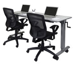 Luxor STAND-NESTC-72 is a 72’’ Adjustable flip top Table