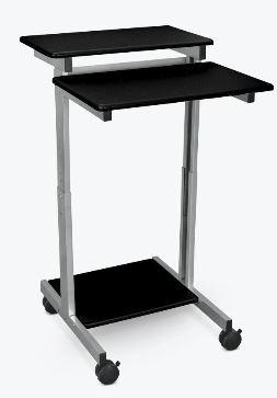 Luxor Stand Up Presentation Station - Black