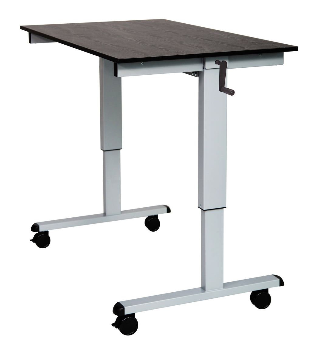 Luxor STANDCF48-AG/BO Crank Adjustable Stand Up Desk