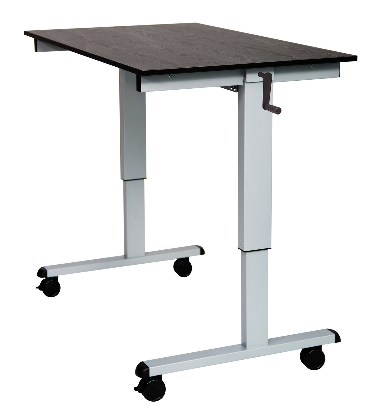 Luxor STANDCF48-AG/BO Crank Adjustable Stand Up Desk