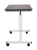 Luxor STANDCF48-AG/BO Crank Adjustable Stand Up Desk