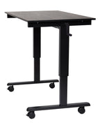 Luxor STANDCF48-BK/BO Crank Adjustable Stand Up Desk