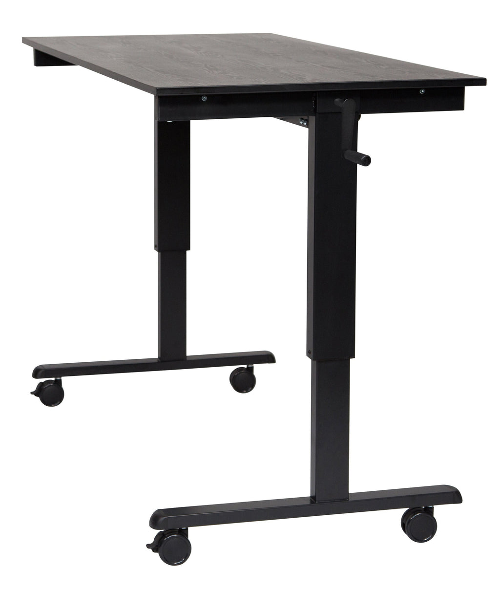 Luxor STANDCF60-BK/BO Crank Adjustable Stand Up Desk