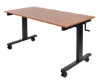 Luxor STANDCF60-BK/TK Crank Adjustable Stand Up Desk
