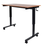 Luxor STANDCF60-BK/TK Crank Adjustable Stand Up Desk