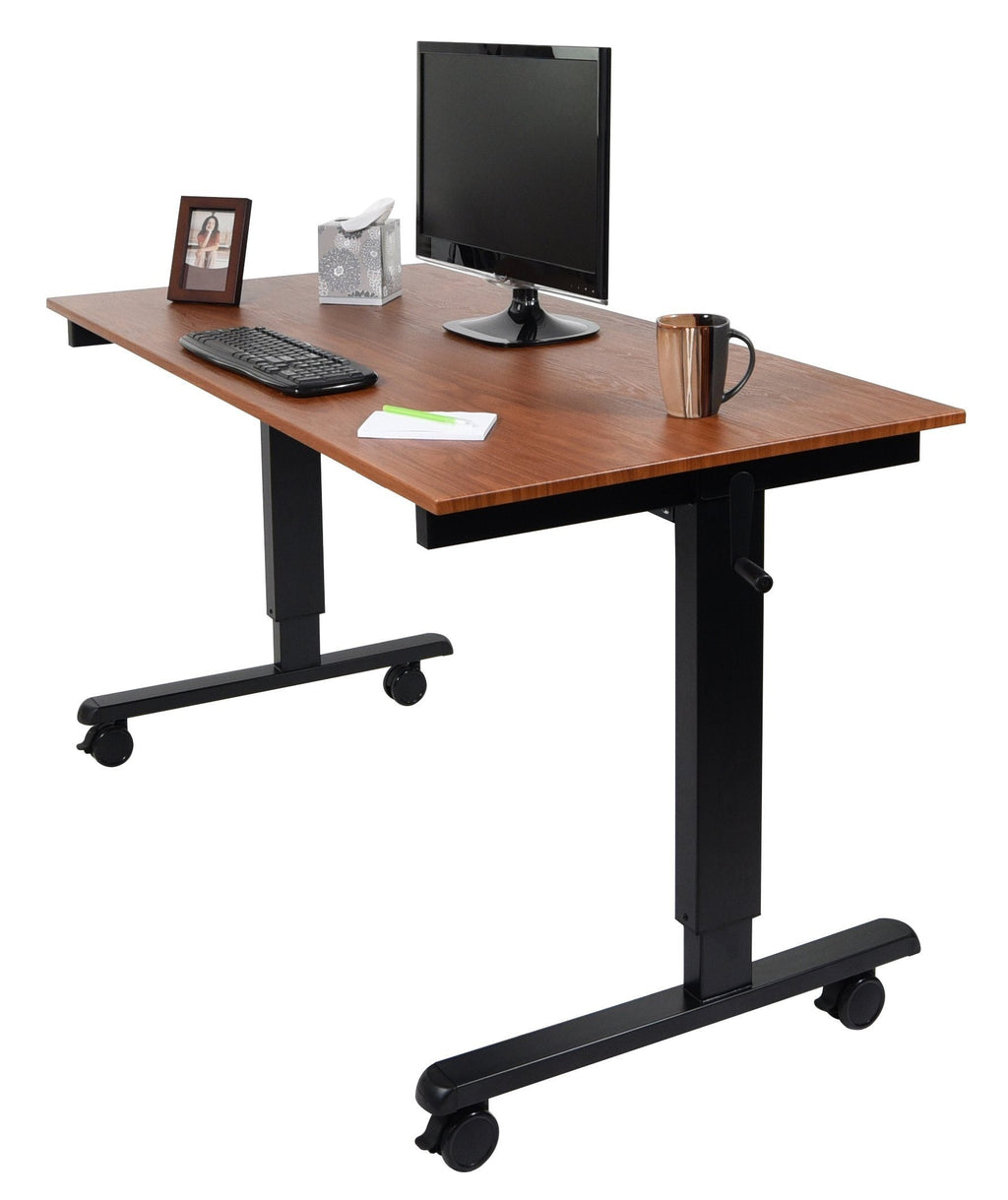 Luxor STANDCF60-BK/TK Crank Adjustable Stand Up Desk