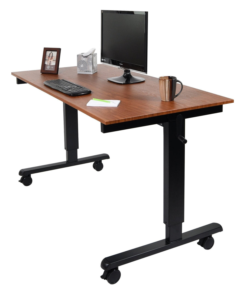 Luxor STANDCF60-BK/TK Crank Adjustable Stand Up Desk