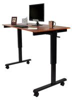 Luxor STANDCF60-BK/TK Crank Adjustable Stand Up Desk