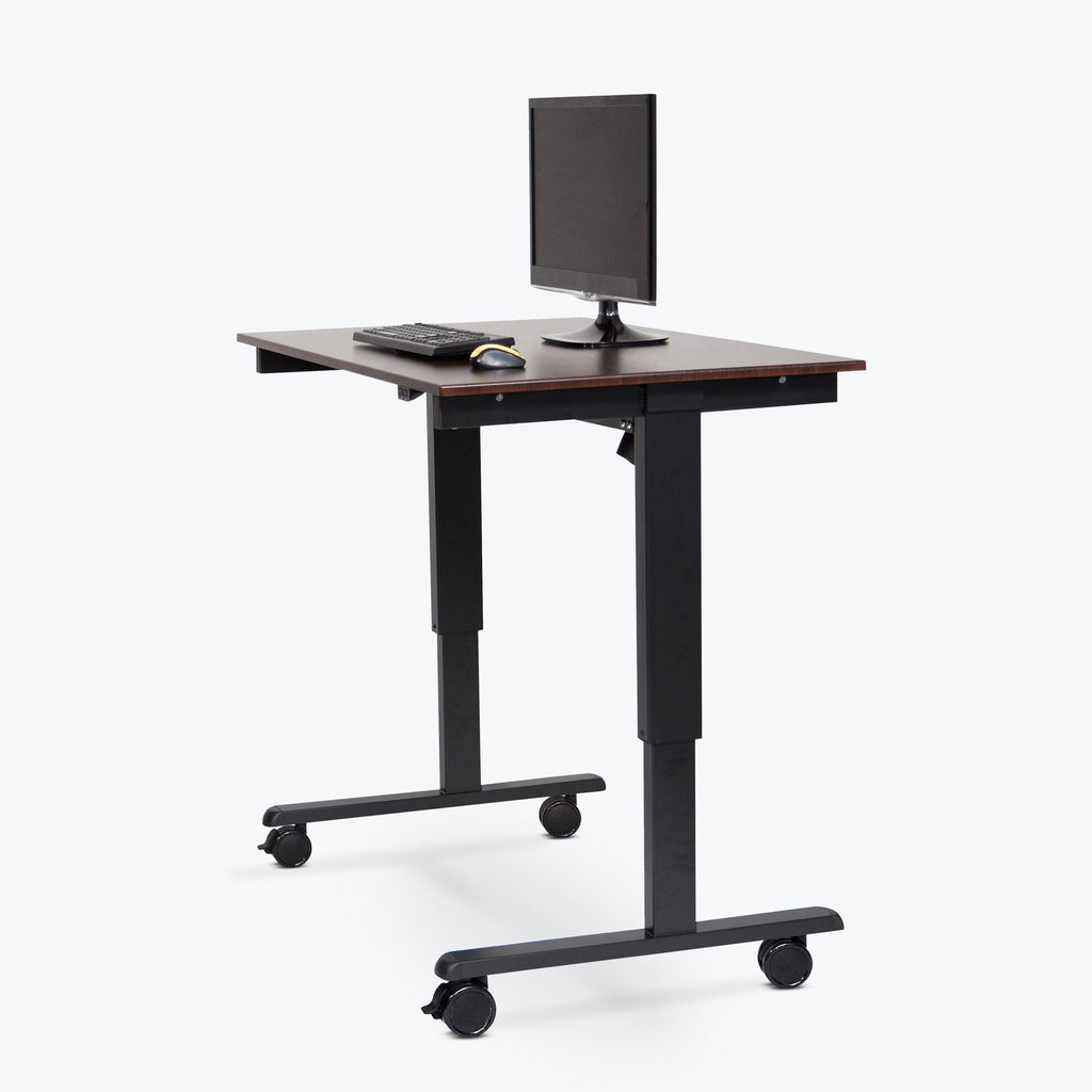 Luxor STANDE-48 48’’ Electric Standing Desk Black/Walnut