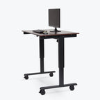 Luxor STANDE-48 48’’ Electric Standing Desk Black/Walnut