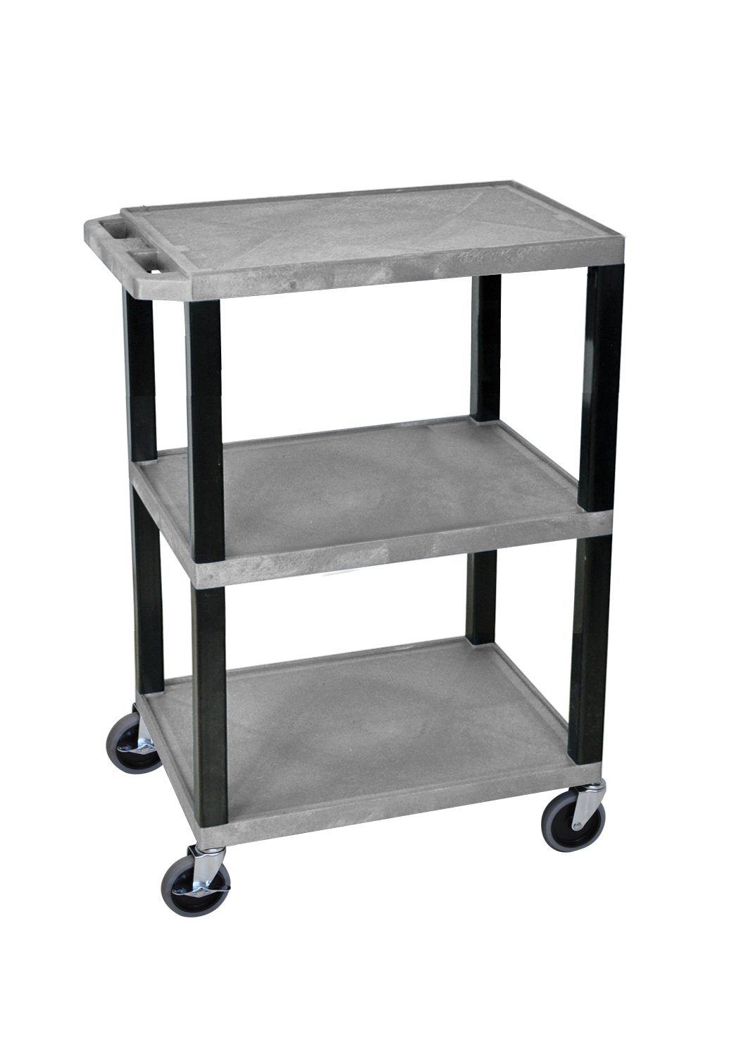 Luxor Tuffy Black 3 Shelf AV Cart