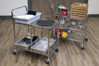 Luxor Two-Shelf Collapsible Wire Utility Cart - WSCC-2