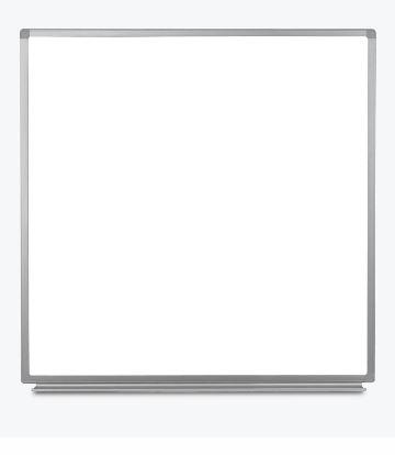 Luxor WB4848W 48 x 48 Wall-Mounted Magnetic Whiteboard
