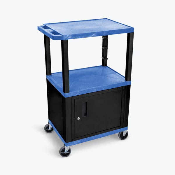 Luxor Workspaces Tuffy A/V Cart - Blue 42’’ - WT42BUC2-B