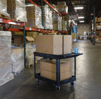 Luxor XLC11-B two shelf heavy-duty utility cart