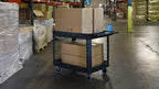 Luxor XLC11-B two shelf heavy-duty utility cart