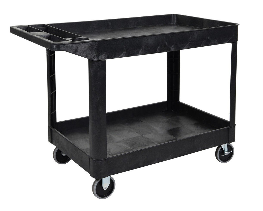 Luxor XLC11-B two shelf heavy-duty utility cart