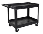 Luxor XLC11-B two shelf heavy-duty utility cart