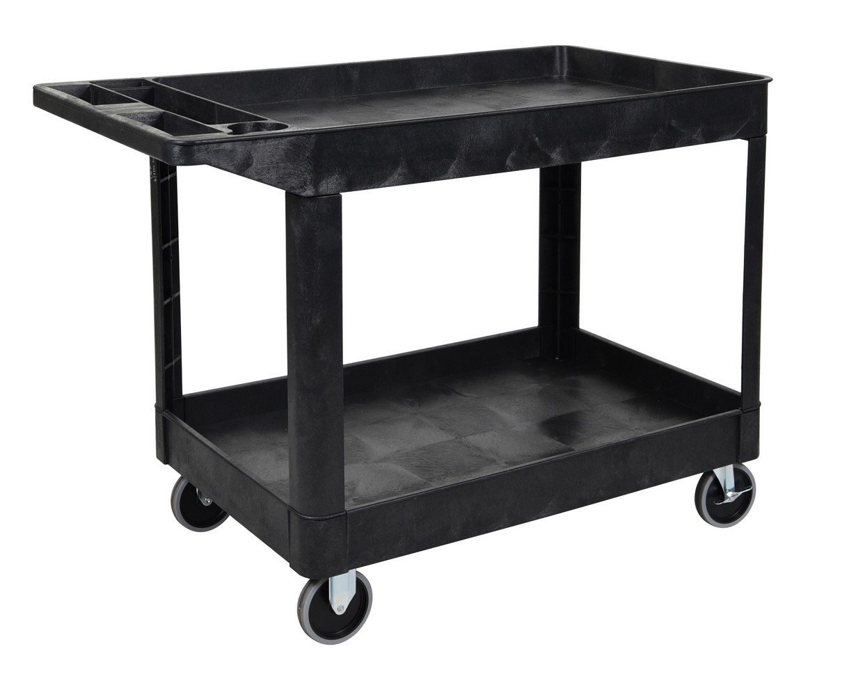 Luxor XLC11-B two shelf heavy-duty utility cart