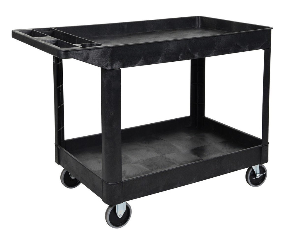Luxor XLC11-B two shelf heavy-duty utility cart