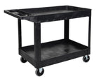 Luxor XLC11-B two shelf heavy-duty utility cart