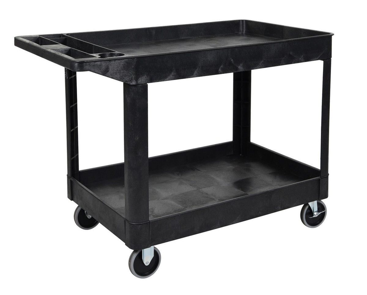 Luxor XLC11-B two shelf heavy-duty utility cart