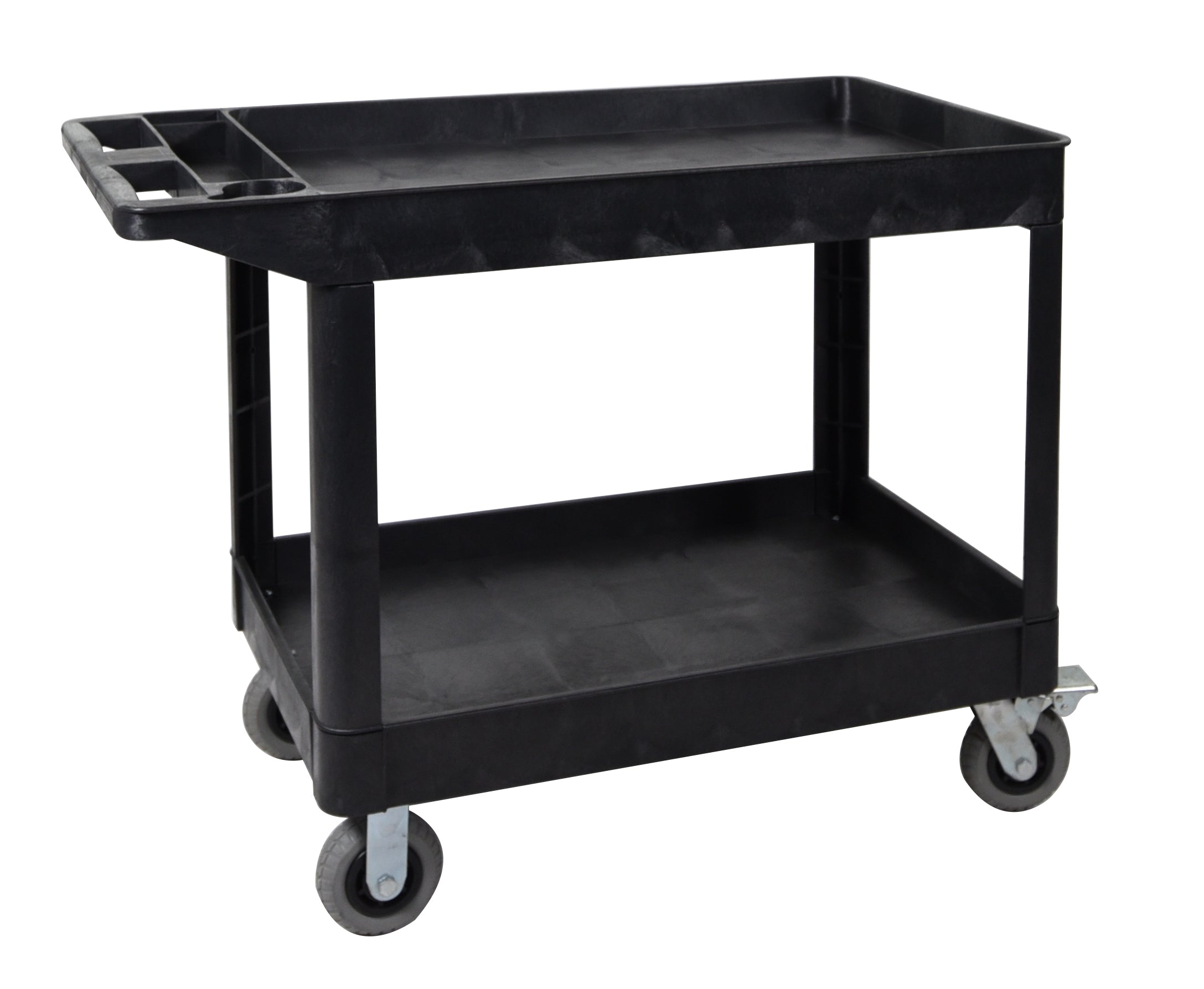 Luxor XLC11SP6-B two shelf heavy-duty utility cart