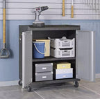 Manhattan Comfort Fortress 3 Piece Set and Worktable 2.0
