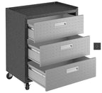 Manhattan Comfort Fortress 3 Piece Set and Worktable 5.0