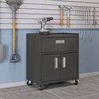 Manhattan Comfort Fortress Mobile Cabinet with Drawer
