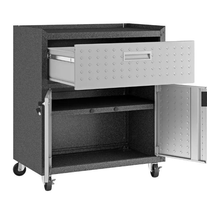 Manhattan Comfort Fortress Mobile Cabinet with Drawer